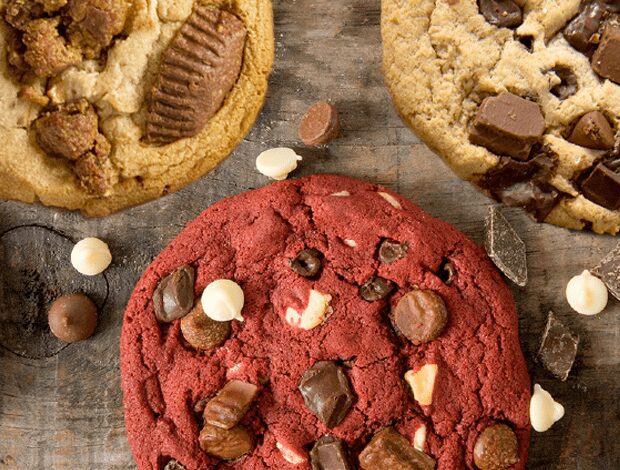 red velvet and chocolate cookies