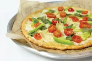 GF Cauliflower Pizza (Gluten Free, Vegetarian Friendly)